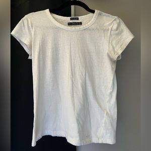 Abercrombie White Cotton T-shirt